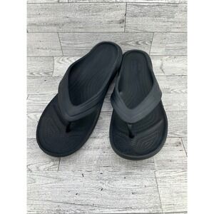 Crocs Athens Flip Flops Black Unisex Mens 6 Womens 8 Sandals 202635